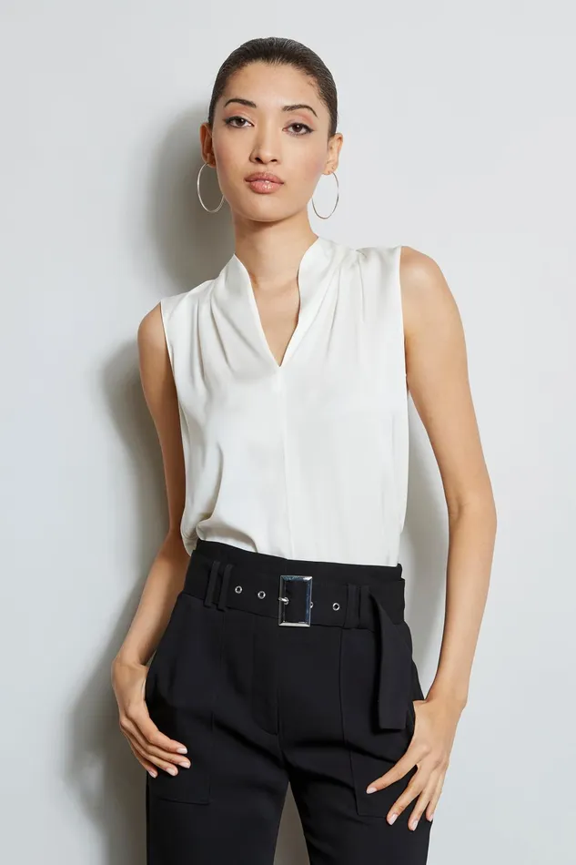 Outlet 8211 Women Tops Elie Tahari Judith Shirt Creme