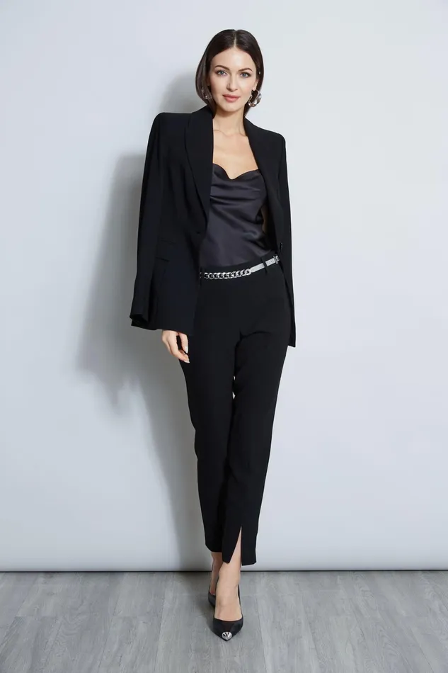 Outlet 8211 Women Tops Elie Tahari Silk Satin Cami Black