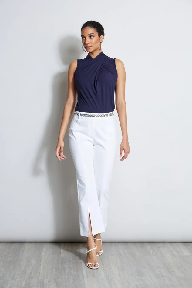 Outlet 8211 Women Tops Elie Tahari Sleeveless Twist Knit Stargazer