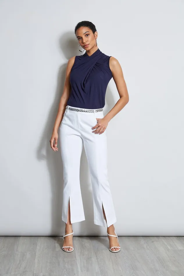 Outlet 8211 Women Tops Elie Tahari Sleeveless Twist Knit Stargazer