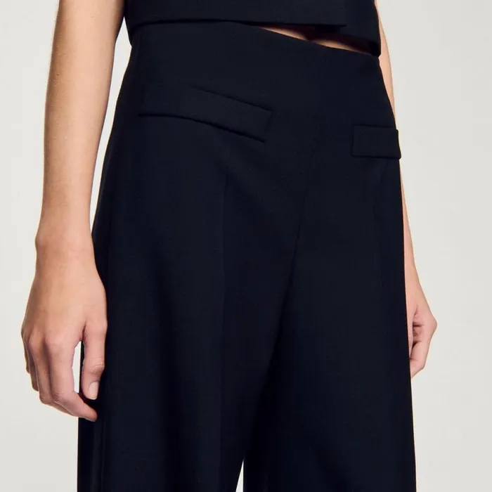 Pants and Shorts Women SANDRO Suit Trousers Black