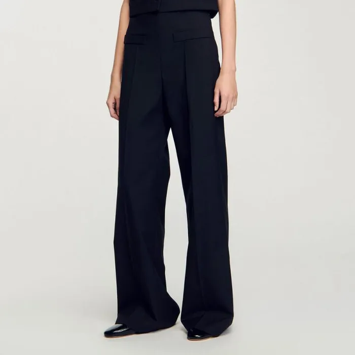 Pants and Shorts Women SANDRO Suit Trousers Black