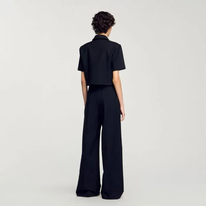 Pants and Shorts Women SANDRO Suit Trousers Black