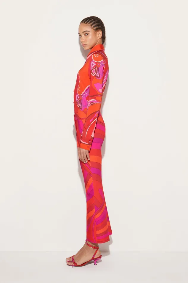 Pants And Shorts Women PUCCI IridePrint Flared Trousers