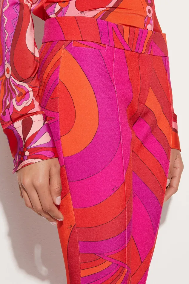 Pants And Shorts Women PUCCI IridePrint Flared Trousers