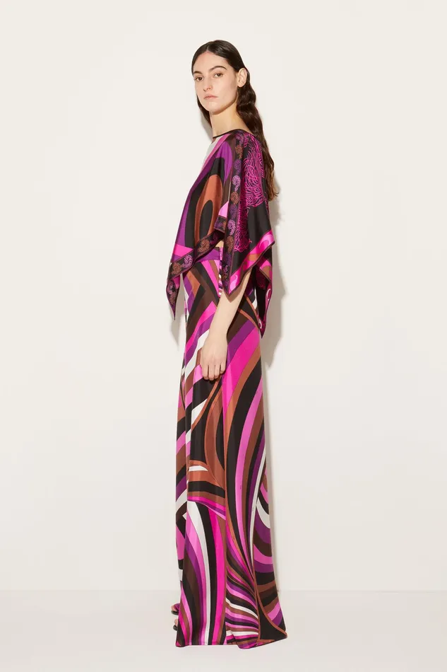 Pants And Shorts Women PUCCI IridePrint SilkTwill Trousers