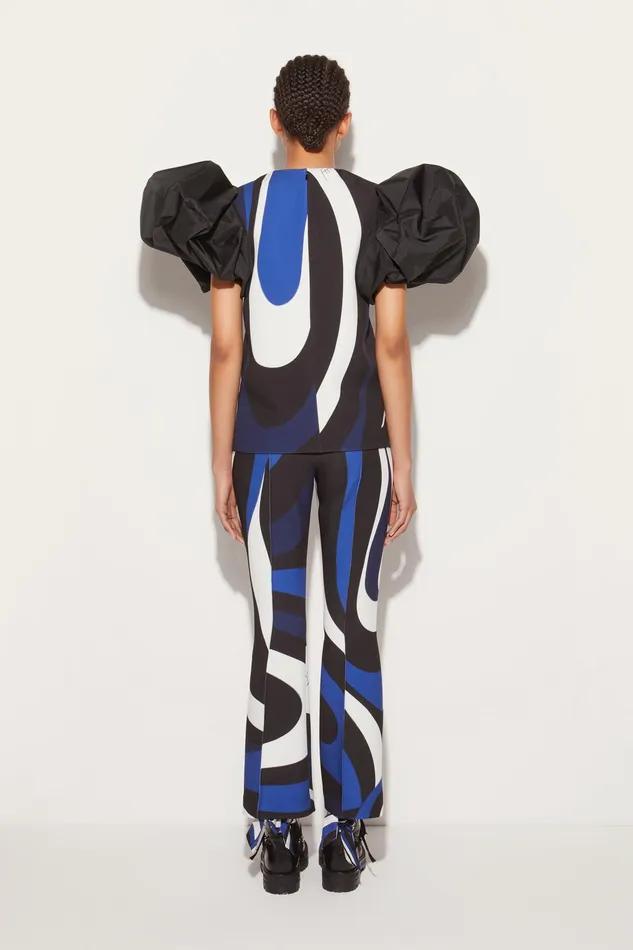Pants And Shorts Women PUCCI MarmoPrint Flared Trousers