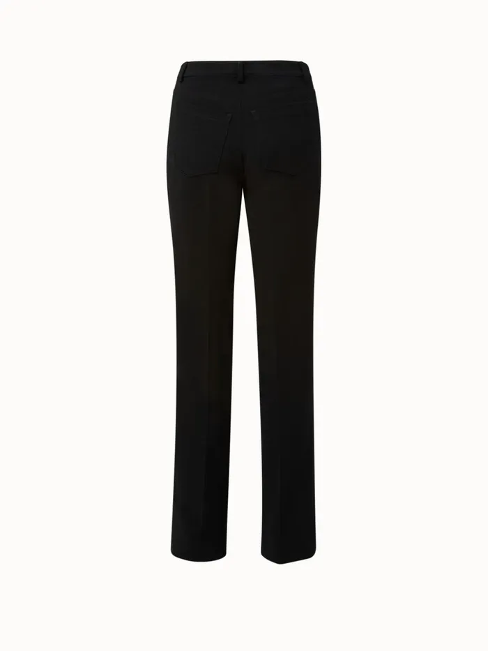 Pants In Wool Double Face Black Women Akris Pants