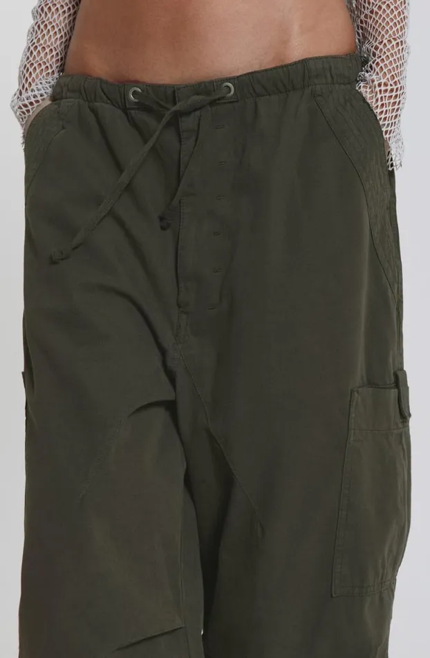 Parachute Pants Women Jaded London Khaki Parachute Cargo Pants