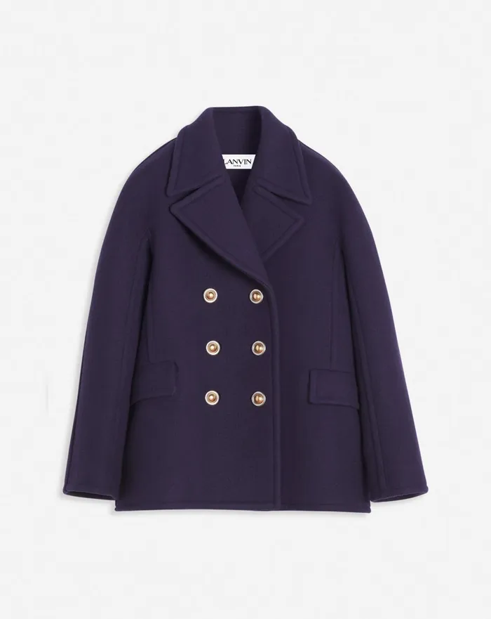Pea Coat Japanese Ink Women Lanvin Coats and Jackets