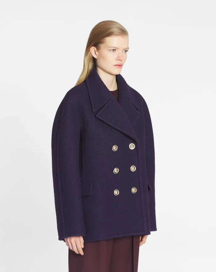 Pea Coat Japanese Ink Women Lanvin Coats and Jackets Pea Coat Japanese Ink Women Lanvin Coats and Jackets