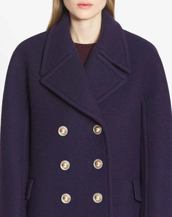 Pea Coat Japanese Ink Women Lanvin Coats and Jackets Pea Coat Japanese Ink Women Lanvin Coats and Jackets