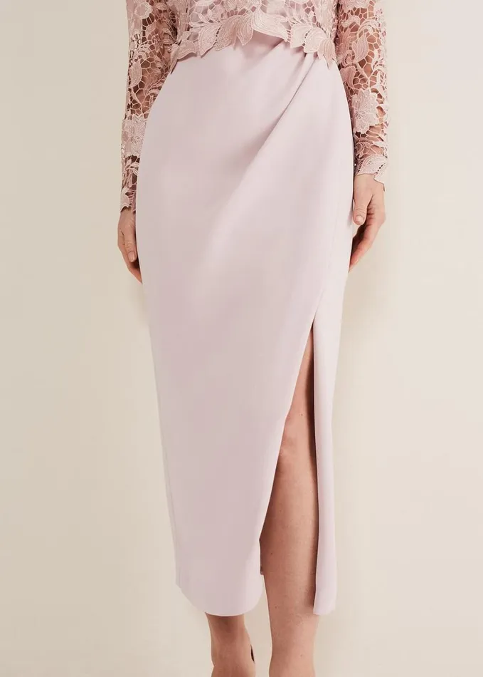 Phase Eight Adeline Double Layer Maxi Dress Antique Rose Women Dresses