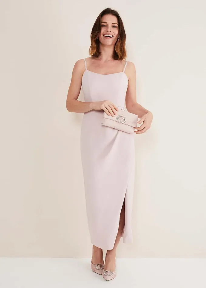 Phase Eight Adeline Double Layer Maxi Dress Antique Rose Women Dresses