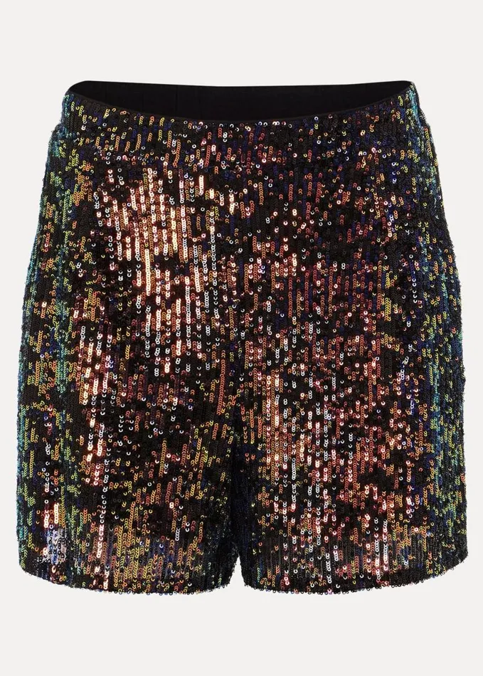 Phase Eight Adina Sequin Shorts Blackmulti Women Trousers