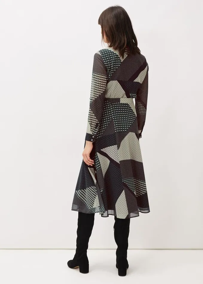 Phase Eight Alaina Print Shirt Dress Navymulti Women Dresses