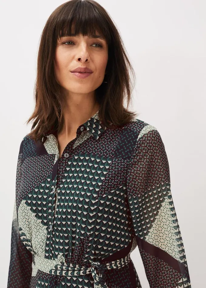 Phase Eight Alaina Print Shirt Dress Navymulti Women Dresses