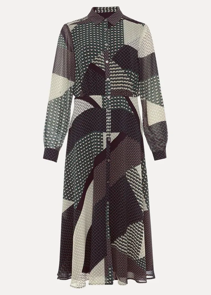 Phase Eight Alaina Print Shirt Dress Navymulti Women Dresses