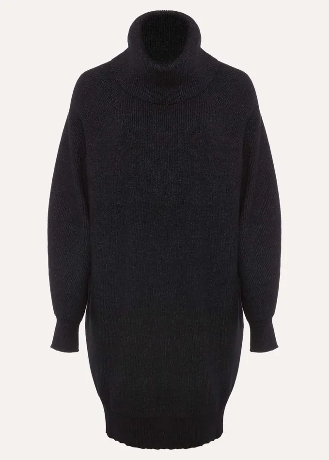 Phase Eight Alyssa Knitted Dress Charcoal Women Dresses