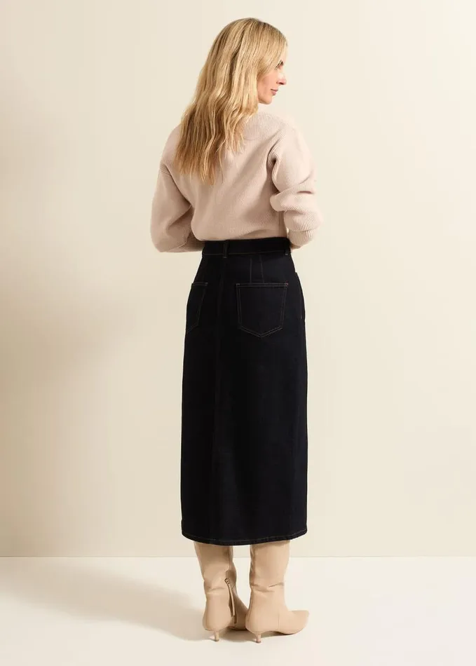 Phase Eight Amani Dark Wash Denim Skirt Dark Wash Women Skirts
