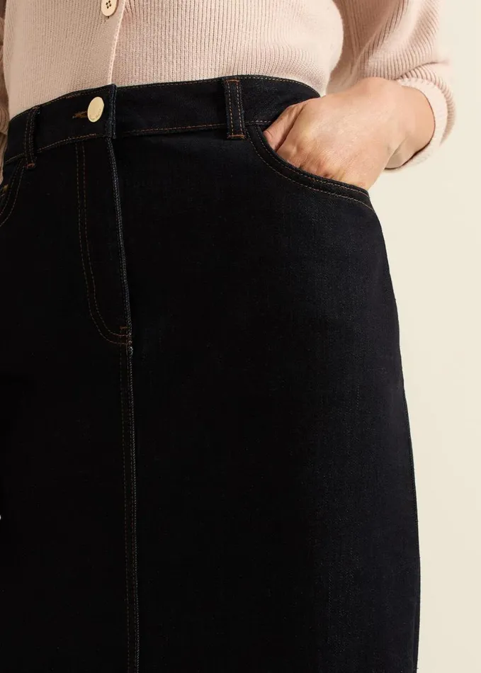 Phase Eight Amani Dark Wash Denim Skirt Dark Wash Women Skirts