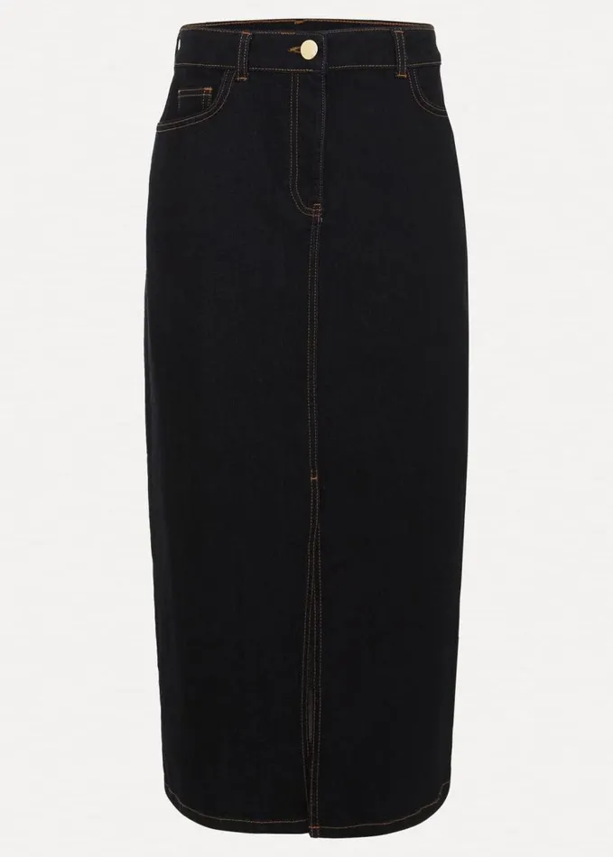 Phase Eight Amani Dark Wash Denim Skirt Dark Wash Women Skirts