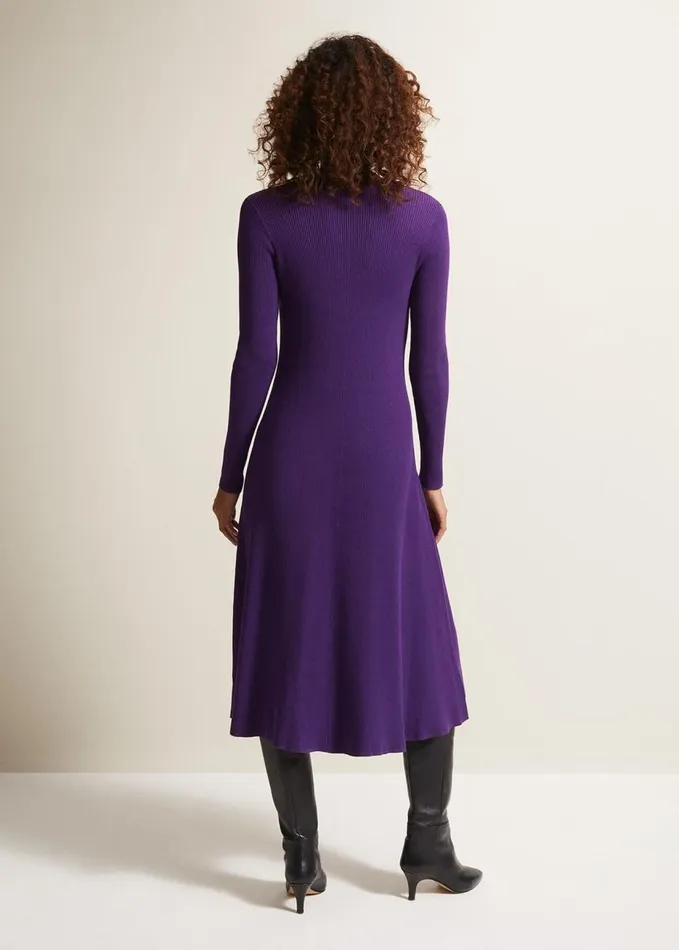 Phase Eight Amberlyn Purple Fit And Flare Midi Dress Purple Women Dresses