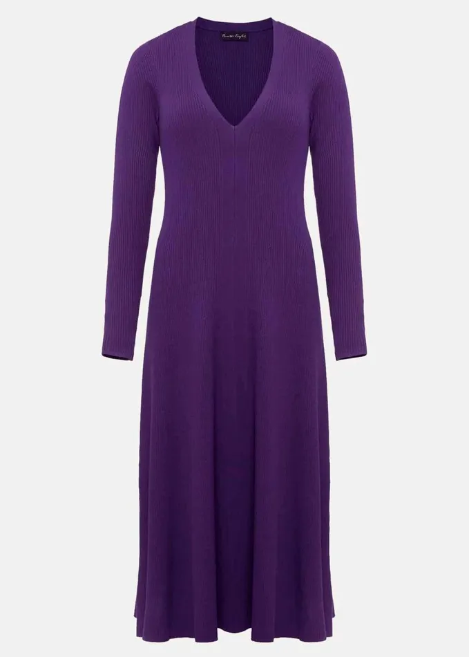 Phase Eight Amberlyn Purple Fit And Flare Midi Dress Purple Women Dresses