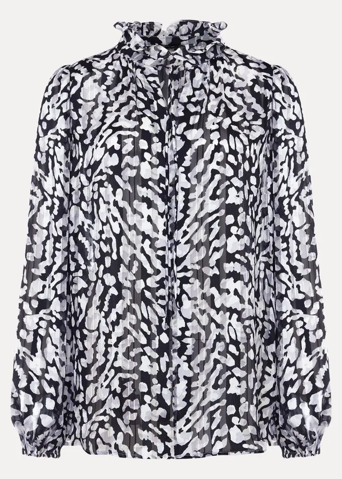 Phase Eight Amryn Abstract Blouse Carbonivory Women Shirts and Blouses