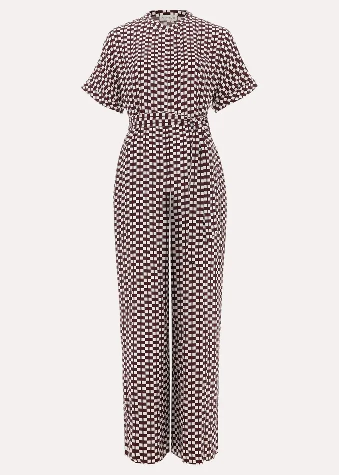 Phase Eight Andra Geo Tie Waist Jumpsuit Multicoloured Women Dresses