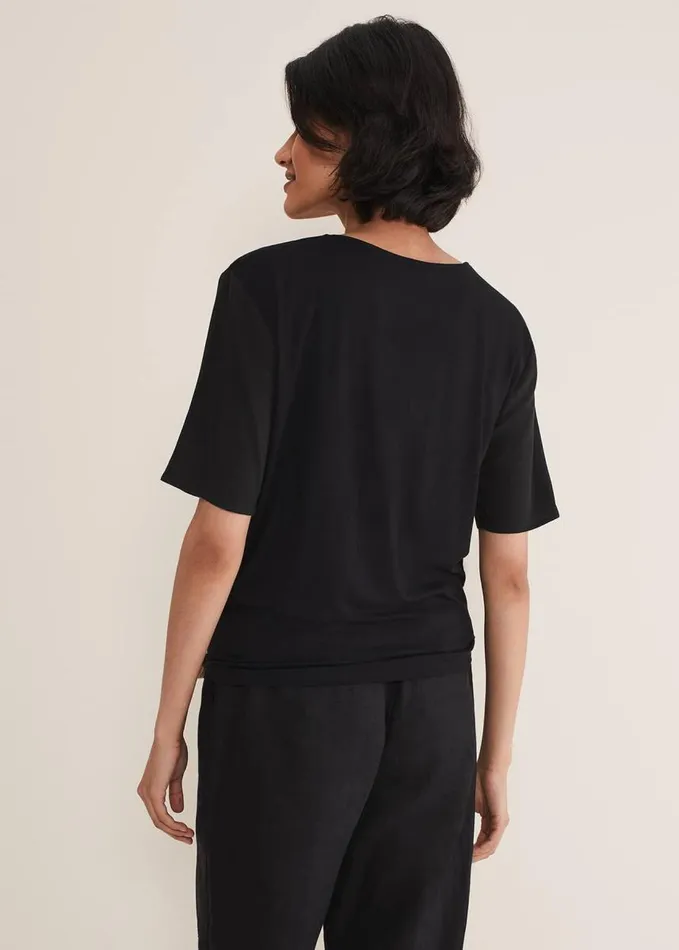 Phase Eight Arie Abstract Top Stoneblack Women Tops and TShirts