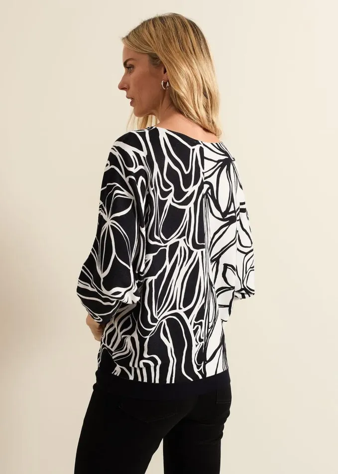 Phase Eight Ava Floral Print Colour Block Jumper Multicoloured Women Knitwear