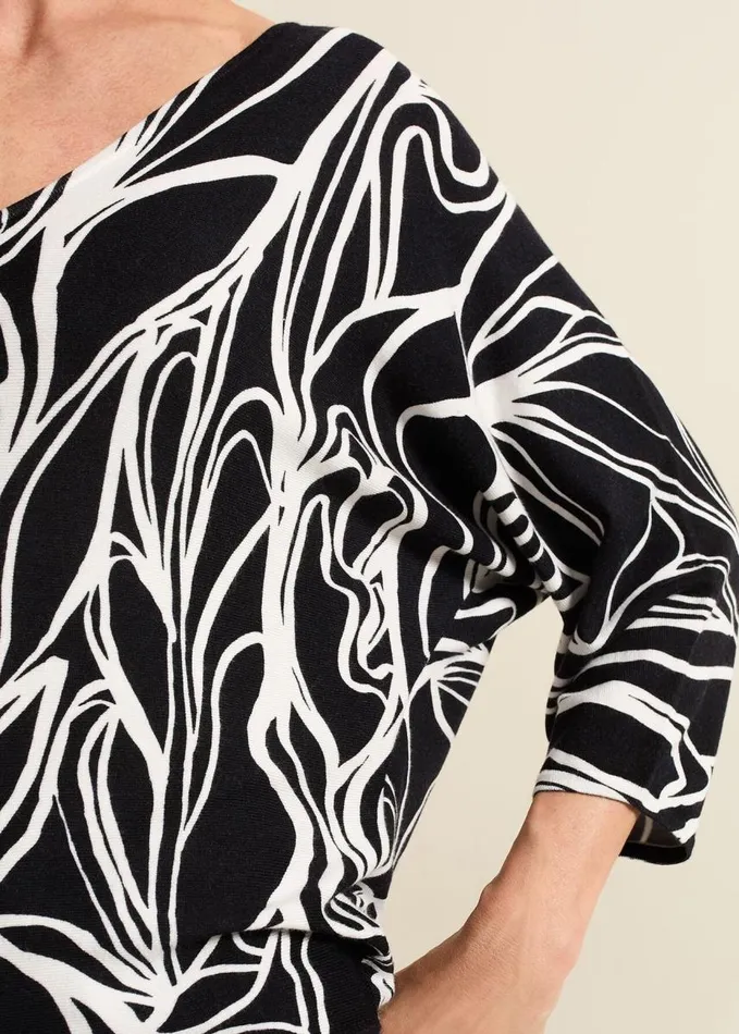 Phase Eight Ava Floral Print Colour Block Jumper Multicoloured Women Knitwear