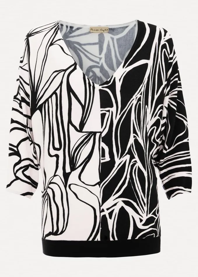 Phase Eight Ava Floral Print Colour Block Jumper Multicoloured Women Knitwear
