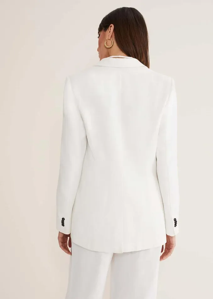 Phase Eight Bianca Blazer Coord Ivory Women Coats