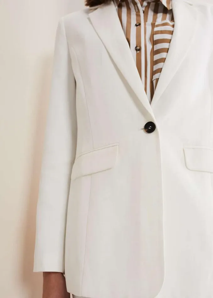 Phase Eight Bianca Blazer Coord Ivory Women Coats
