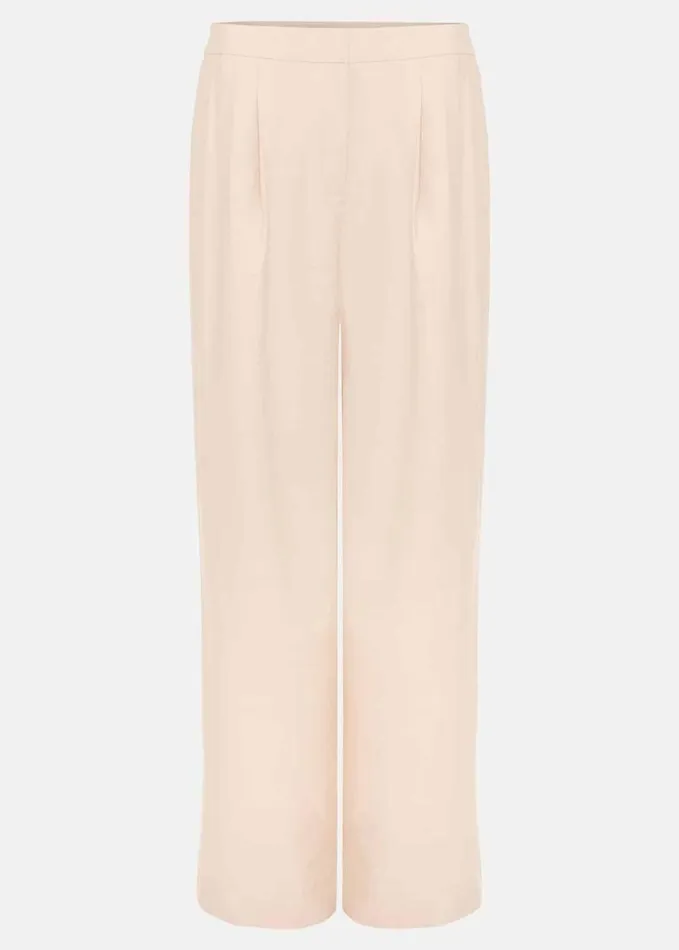 Phase Eight Bianca Wide Leg Peach Trouser Coral Women Trousers