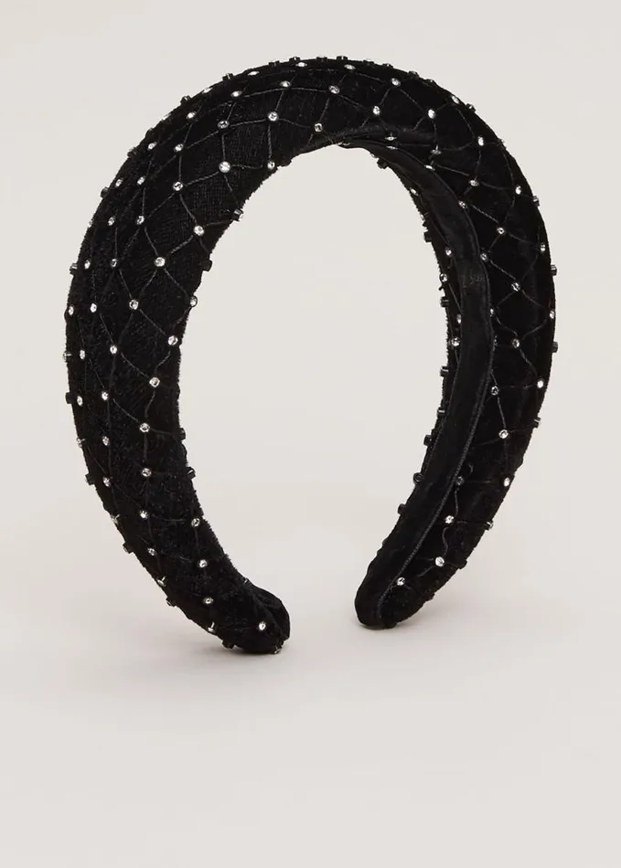 Phase Eight Black Embellished Headband Black Women Fascinators and Hats