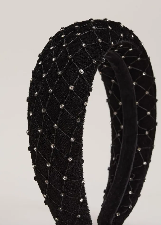 Phase Eight Black Embellished Headband Black Women Fascinators and Hats