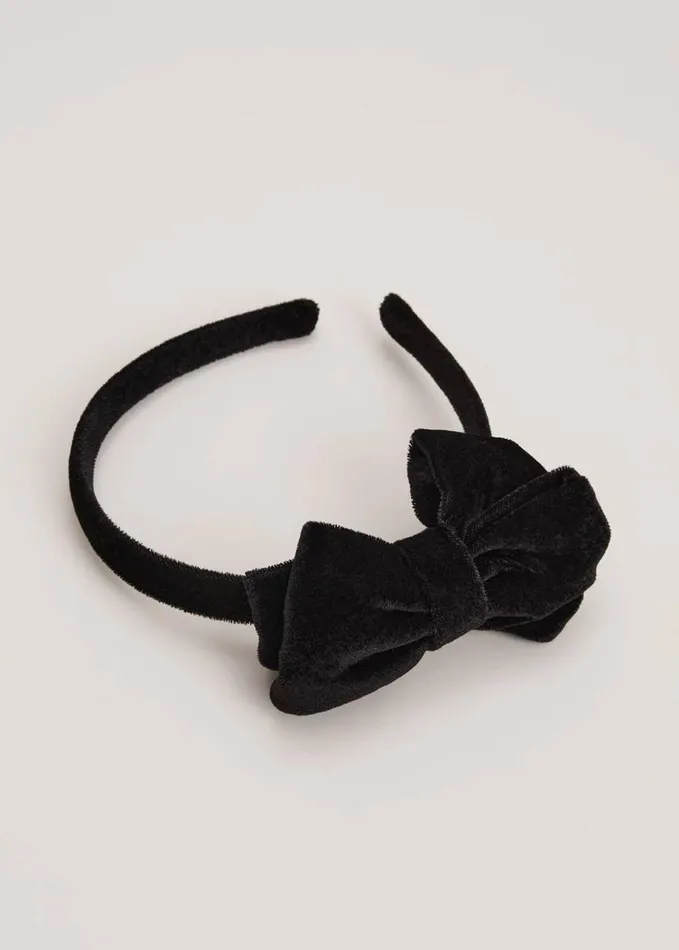 Phase Eight Black Velvet Headbad Black Women Fascinators and Hats