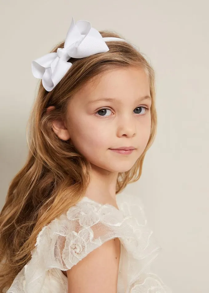 Phase Eight Bow Hair Band and Clip Set White Women Fascinators and Hats