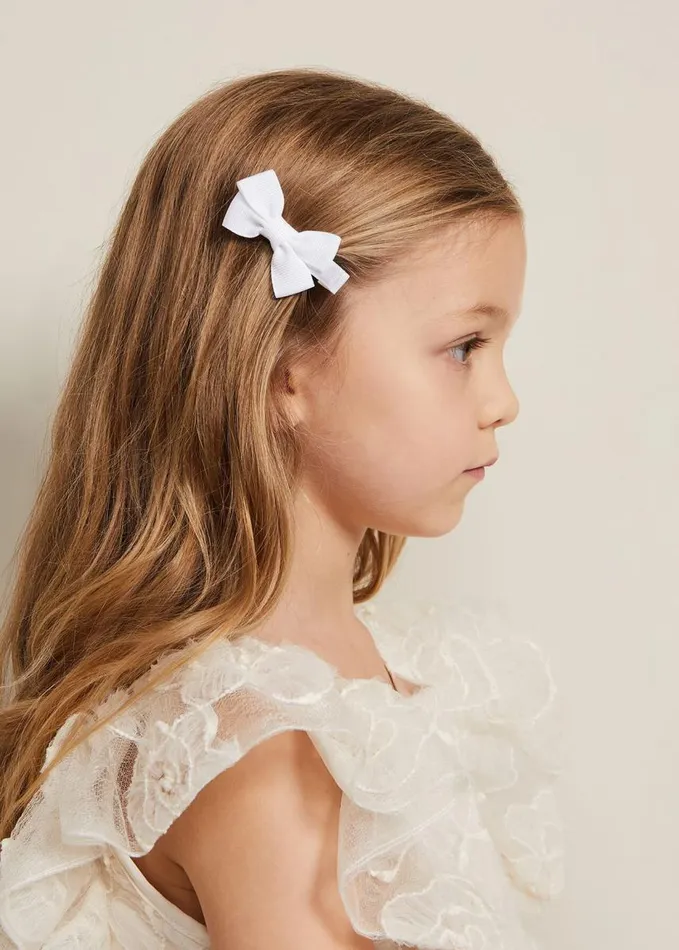 Phase Eight Bow Hair Band and Clip Set White Women Fascinators and Hats