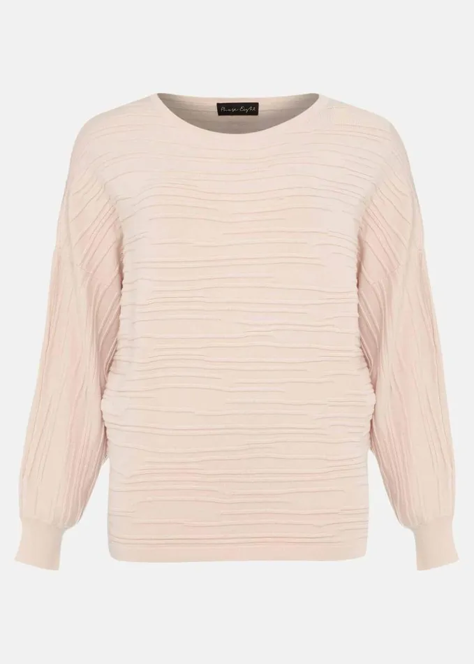 Phase Eight Brody Textured Knit Top Pink Women Knitwear