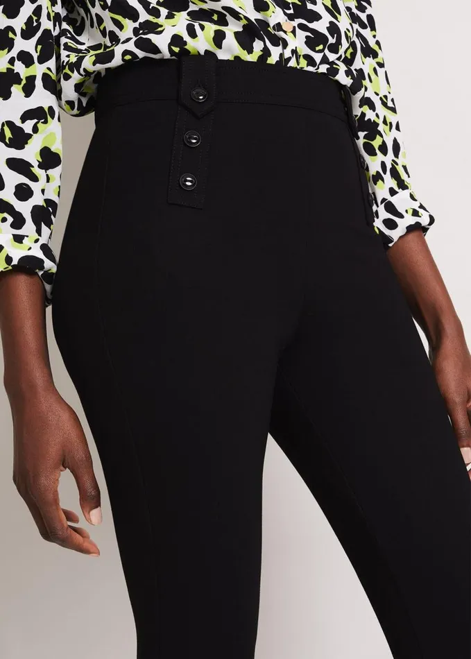 Phase Eight Cammie Ponte Trousers Black Women Trousers