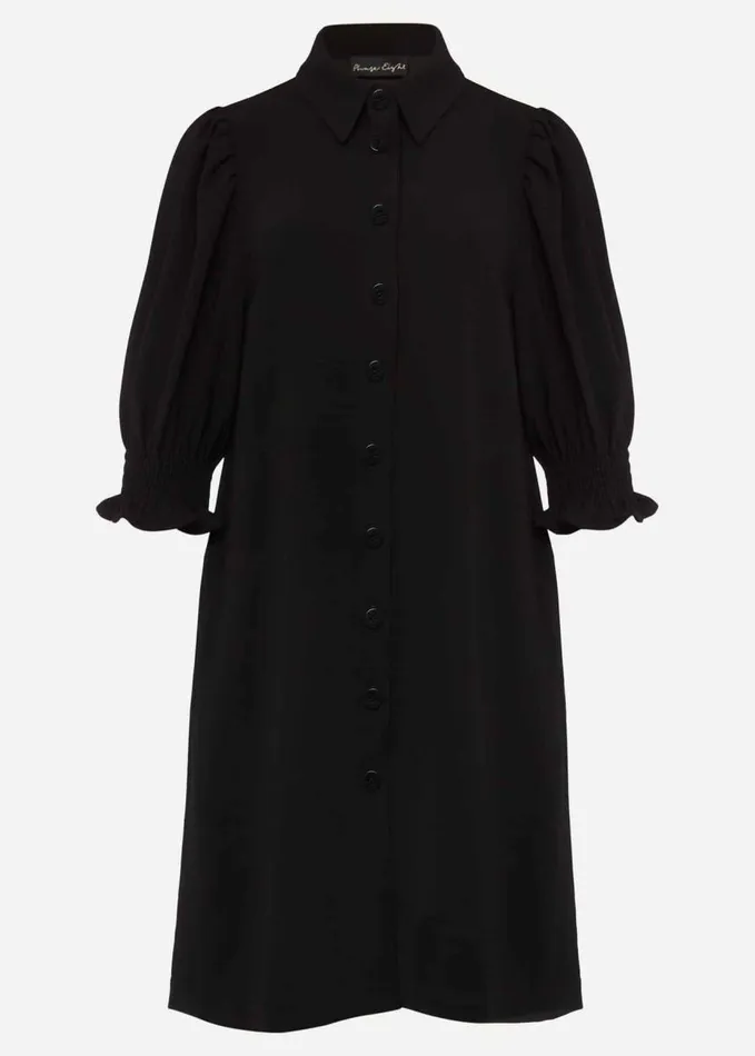 Phase Eight Candice Puff Sleeve Dress Black Women Dresses