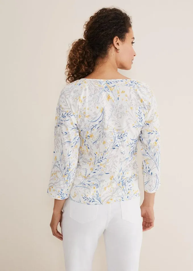 Phase Eight Candie Watercolour Top Multicoloured Women Tops and TShirts