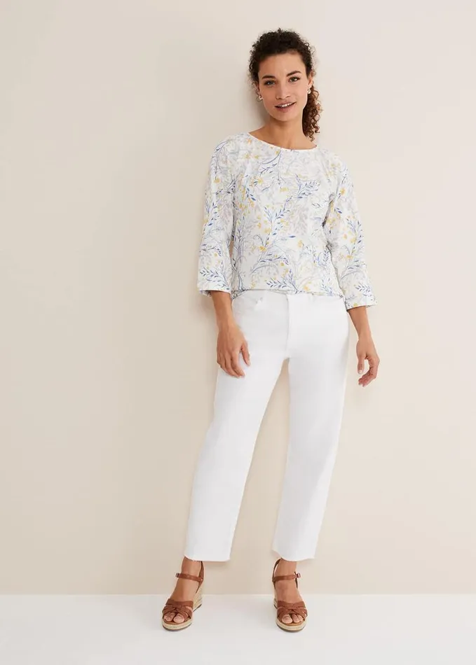 Phase Eight Candie Watercolour Top Multicoloured Women Tops and TShirts