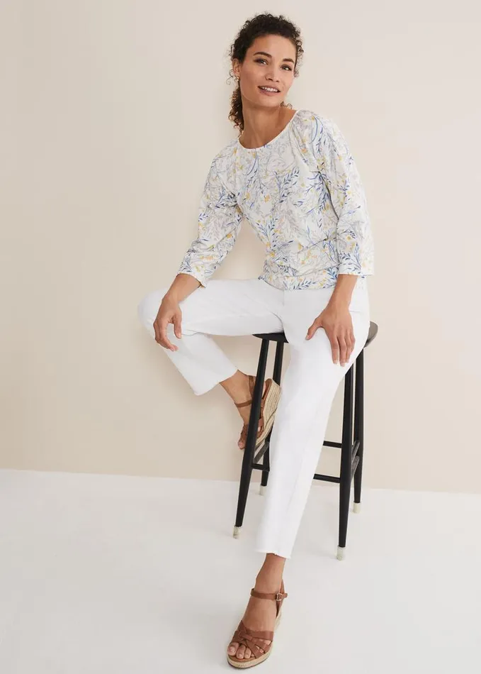 Phase Eight Candie Watercolour Top Multicoloured Women Tops and TShirts