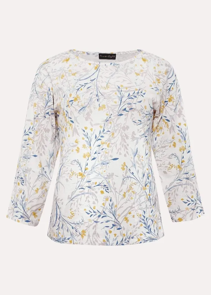 Phase Eight Candie Watercolour Top Multicoloured Women Tops and TShirts
