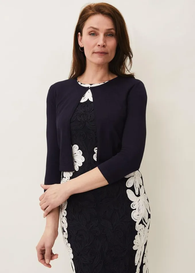 Phase Eight Catie Cardigan Navy Women Knitwear